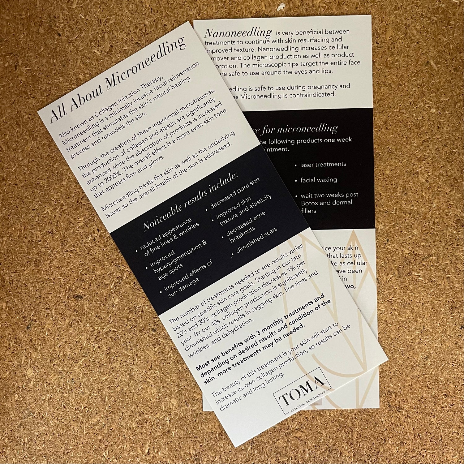 Microneedling Rack Cards